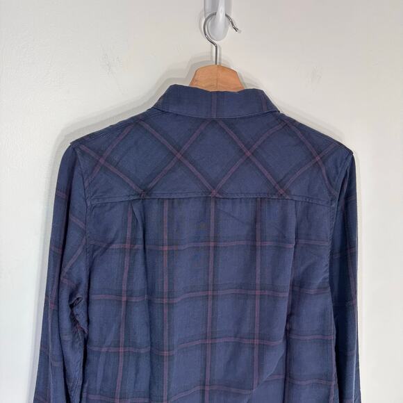 NWT Travis Mathew Third Person Plaid Long Sleeve Button Down | Blue | SZ S - Picture 7 of 11
